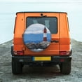 thumbnail image 6 of Naloa Lighthouse On The Waters PVC Leather Spare Tire Wheel Cover for Car Truck SUV Camper Trailer Universal Fit many size17 inch, 6 of 6