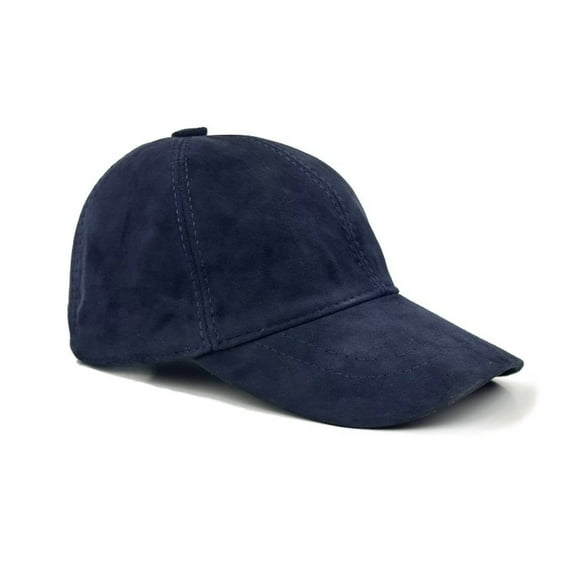 Men Woman Leather Cap 100% Genuine Real Lambskin Leather Black