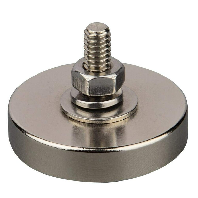 Meander at klemme tendens Mutuactor 2PCS Super Powerful Neodymium Round Magnet with 1/4''-20 Male  Threaded Stud and Vertical Magnetic Pull-Force 150lb,Heavy Duty Round  Magnets for Led Lighting,Camera,Tools,and Other Equipment - Walmart.com
