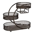 thumbnail image 1 of Soporte para cesta de frutas, cesta para verduras, frutero para aperitivos en la encimera Negro, 1 of 9