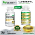 thumbnail image 7 of Burpless Cod Liver Oil Supplement | 100 Ct | Omega 3 Fish Oil | EPA & DHA | Vitamins A & D | DR MARTIN'S NUTRITION, 7 of 7