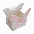 thumbnail image 2 of BalsaCircle 25 White and Pink Glitter Butterfly Theme Paper Food Trays Wedding Party Events Reception Home Decorations Supplies, 2 of 8