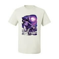 thumbnail image 2 of Fantasy Wolf Howling at The Full Moon Animal Lover Men's Graphic T-Shirt, White, 3XL, 2 of 3