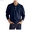 Navy, variant on Kureaily Mens Long Sleeve Shirt Classic Button Basic Solid Color Designed Collared Shirt Fashion Casual Shirts