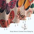 thumbnail image 6 of Beige Butterfly Colorful Pattern Shower Curtain 84"x72" ,Bathroom Decorative Shower Curtains Set with 12 Hooks,Modern Waterproof Washable Shower Curtain, 6 of 6