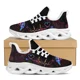 thumbnail image 1 of Zapatos planos con estampado de gorra de enfermera de hospital para mujer, zapatillas deportivas con estampado de latidos del corazón, zapatos ligeros con cordones para invierno a la moda, 1 of 6