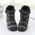 thumbnail image 4 of Men Women Slippers Hut Slipper High Lined Hut Boots Non-Slip Winter Slippers With Soft, 4 of 5