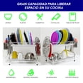 thumbnail image 4 of Estante Para Secar Platos Con Escurridor RD ROYAL COOK De 2 Niveles 42 cm, 4 of 9