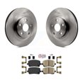 thumbnail image 1 of Transit Auto Front Disc Brake Rotors and Ceramic Pads Kit for Car 2003-2008 Toyota Corolla Matrix Pontiac Vibe K8A-104022, 1 of 11