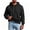 Black, variant on TKKCS Mens Solid Pullover Hoodie Drawstring Loose Fit Casual Long Sleeve Hooded Sweatshirt Khaki XL