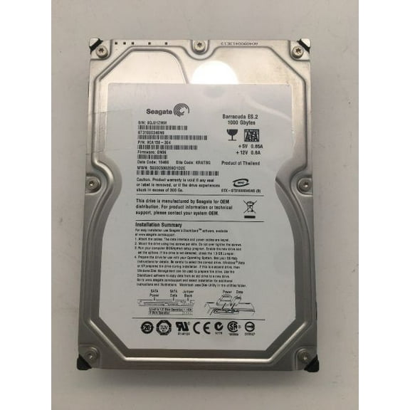 HDD 1000GB BARRACUDA ES.2, ST31000340NS, 9CA158-304, FW:SN06