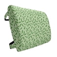 thumbnail image 1 of Banana Leaf Lumbar Pillow, Vivid Green Tropical Leaves Botany Ecology and Paradise Nature Theme, Soft Back Cushion Office Chairs with Adjustable Straps, 14" x 13", Green Pistachio Green, by Ambesonne, 1 of 7