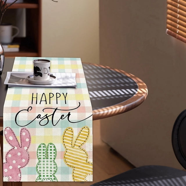 REK Easter Decor Transform Your Dining Experience This Spring With Our Gorgeous Easter Linen Table Runner Ideal For Family Dinners & Brunches