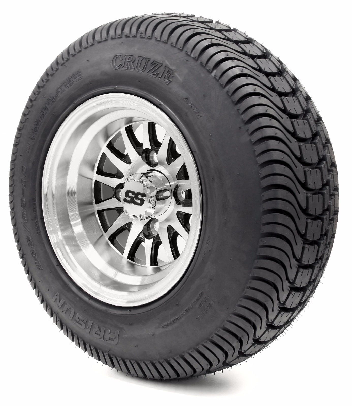 Golf Cart Wheels and Tires 10" Medusa SS & (205/5010 or 205/6510
