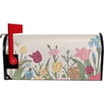 thumbnail image 5 of GZHJMY Colorful Poppies Tulips Spring Flowers Magnetic Mailbox Cover Large Size Mailbox Wraps MailWraps Post Letter Box Cover Garden Yard Oversized 25.5 x 21 inch Home Decor, 5 of 7