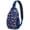 Cartoon Dino a, variant on Boho Cat Aesthetic Sling Backpack, Adorable Watercolor Cat and Floral Design Crossbody Bag, Artistic Pattern for Cat Lovers
