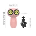 thumbnail image 2 of Ventilador portátil Owl, mini ventilador USB recargable con pantalla digital – 3 velocidades para escritorio, oficina, exteriores, transporte y camping – Mango ergonómico de ABS, 2 of 5