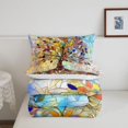 thumbnail image 5 of Homewish Bohemian Rainbow Life Tree Full Size Comforter Sets,Autumn Leaves Bedding Comforter Set,Reversible,3pcs,1 Comforter and 2 Pillowcases, 5 of 7