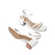 thumbnail image 4 of Sandalias Blancas de Tacón Grueso con Tiras de 6 cm para Mujer DREAM PAIRS, 4 of 6