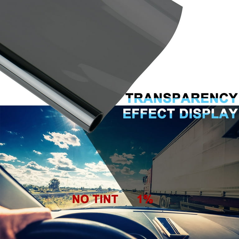 Htwon VLT Uncut Window Roll Tint Film Decals Front Interior for Car Office Commercial, 15%