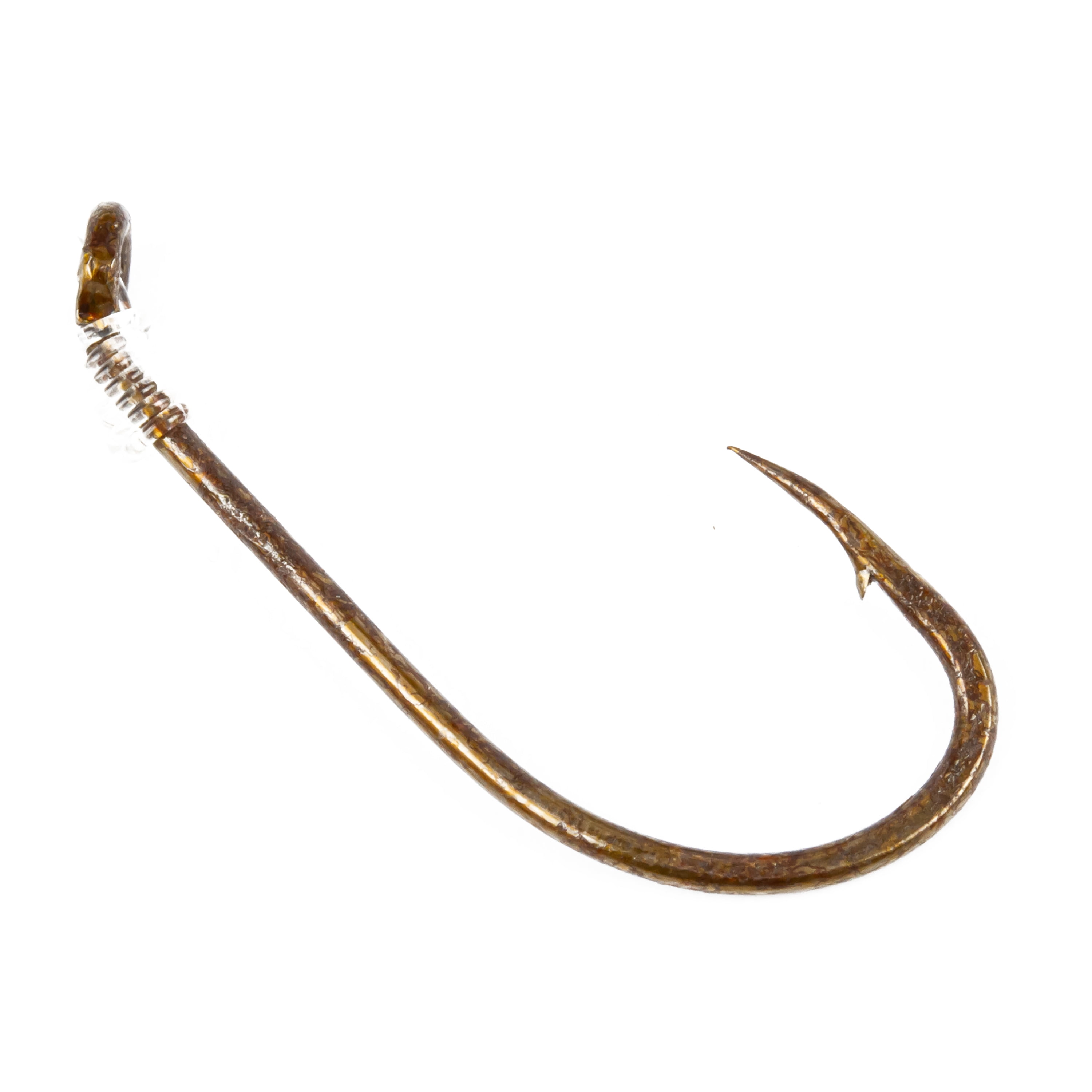 (12 pack) Ozark Trail Plain Shank Snelled Fishing Hooks, Size 4, 8-Pack
