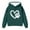 Dark Green, variant on WOYY Toddler Girls Valentine's Day Hoodie Heart Print Hooded Sweatshirt, Sizes 3-4T