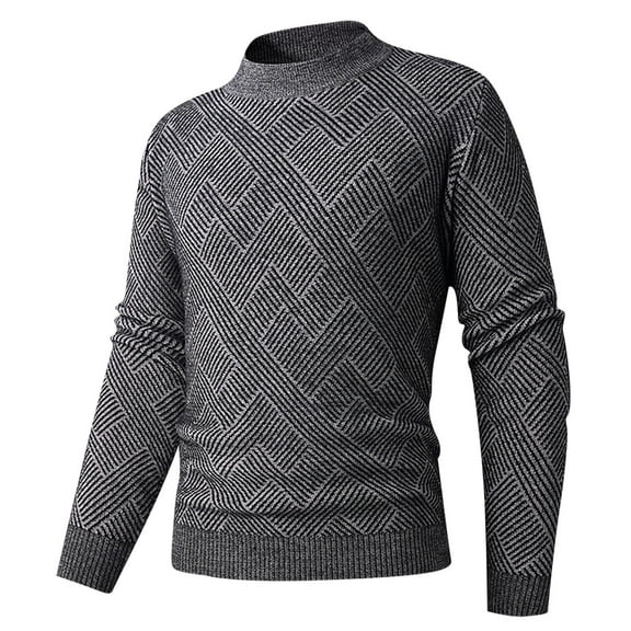 ZVNAΖH Men's Mock Turtleneck Long Sleeve Sweaters Slim Fit Casual Knitted Half Neck Thermal Lightweight Pullover Sweater