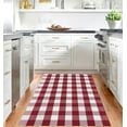 thumbnail image 2 of iOhouze Christmas Rug 4x6 White and Red Outdoor Rugs Washable Cotton Checkered Rug Outdoor Indoor Area Rugs Welcome Mats for Front Door Farmhouse Entryway Home Entrance, 2 of 7