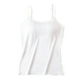 thumbnail image 3 of 3 Pack Training Bras for Teens Girls Cotton Cami Undershirt Adjustable Spaghetti Strap Camisole Tank Tops, 3 of 12