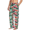 thumbnail image 6 of Naloa Palm Leaves Flamingo Pajama Pants Men, PJ Bottoms, Sleep & Lounge Pants-Large, 6 of 6