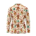 thumbnail image 5 of Yuyamidu Gingerbread Man Long Sleeve Golf Shirts for Woman Athletic Tennis Shirts Christmas Workout T-shirts Lightweight Pullover Golf Clothes Size XS, 5 of 8