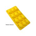 thumbnail image 2 of Ice Cube Tray Reusable Heat Resistant DIY Pineapple Coconut Tree Style Silicone Mold Ice Ball Maker for Kitchen -Yellow, 2 of 2