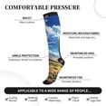 thumbnail image 2 of Sikiie Western Desert Cactus 1 Pairs Compression Socks for Men and Women 15-20 mmHg Running Support Socks, 2 of 7