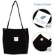 thumbnail image 3 of Bolso de mano de lona para mujer, bolso de mano de lona para hombre, bolso de mano de gran capacidad, 3 of 8