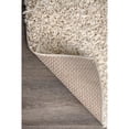 thumbnail image 4 of nuLOOM Gwenyth Solid Shag Area Rug, 2' 8" x 8', Beige, 4 of 9