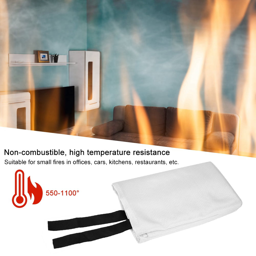 Details about   Emergency Fire Safety Blanket Glass Fibre for Kitchen Camping Fireplace Grill 
