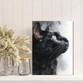 thumbnail image 2 of Black And White Cat Portrait Canvas Print Wall Art for Living Room Bedroom Office Cafe Bar Decor, 2 of 8