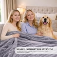 thumbnail image 6 of Sacred Thread Sherpa Fleece Blanket, Soft and Cozy Queen Blanket, Plush Blanket for Sofas & Beds, 6 of 7