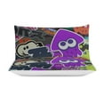 thumbnail image 4 of Splatoon 3-Piece Bedding Set Soft Warm And Comfortable Bed Set with 1 Duvet Cover And 2 Pillowcases, 4 of 8