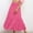 Hot Pink, variant on Zunfeo Summer Maxi Skirts for Women Elastic High Waist Linen Skirts A-line Pleated Tiered Skirts for Daily Vacation, Black M