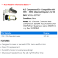 thumbnail image 2 of A/C Compressor Kit - Compatible with 1994 - 1996 Chevy Impala 5.7L V8 1995, 2 of 2