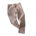 thumbnail image 2 of Esaierr Kids Baby Boys Girls Leggings 6M-10Y Toddler Cotton Stretch Pants Solid Color Trousers Fall Underpants Unisex Kids Bottoms Slim Fit Elastic Pants, 2 of 8