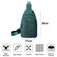thumbnail image 2 of Dinheiro Bolso nuevo de pecho bolso de hombro de nailon impermeable para hombreverde, 2 of 5