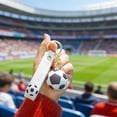 thumbnail image 4 of Soccer Ball Keychain with Wristlet Strap, Creative Sports Pendant Key Ring for Backpack, Car Keys, and Soccer Fans Party Favors, 4 of 5