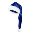 thumbnail image 2 of Long Christmas Santa Hat for Adults, Christmas Santa Hat, Unisex Deluxe Plush Long Xmas Santa Claus Hats New Year Festive Holiday, 1 Pcs, 30.0x12.0", 2 of 3