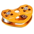 thumbnail image 4 of Double Ropeway Pulley, 25KN Static Tension Climbing Pulley  For Towing For 8-13mm Rope For Outdoor Crossing, 4 of 8