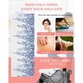 thumbnail image 5 of Eucalyptus Leaves Yoga Towel for Hot Yoga Non Slip, Navy Blue Summer Botanical Weeping Yoga Mat Towel Absorbent Yoga Sweat Towels Microfiber Hot Yoga Blanket for Bikram Pilates 26"x70", 5 of 7