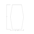 thumbnail image 2 of 7Ft Hexagon Irregular Conference Table Power And Data  Post Legs, 2 of 5