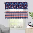 thumbnail image 1 of Xihbxyly Cortina con Estampado de Bandera, Poliéster Translúcido, Elegante Diseño de Ojales, Versátil para Decorar Salas de Estar, Dormitorios y Cocinas, Instalación Rápida, 137 X 45 Cm., 1 of 7
