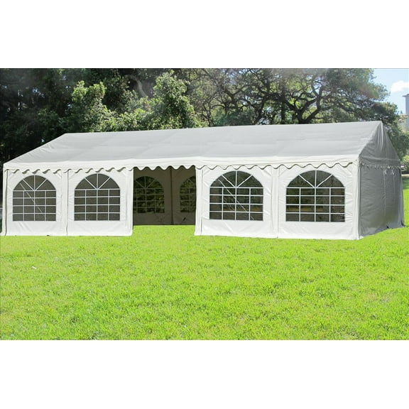 32'x16' PVC Fire Retardant Party Tent Wedding Canopy Shelter - White - By DELTA Canopies